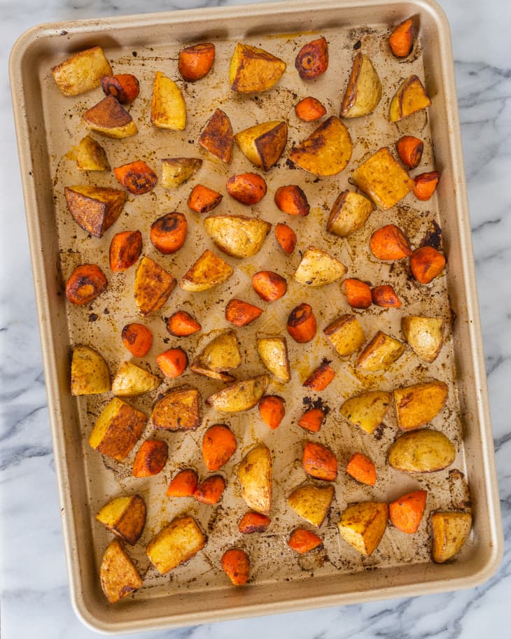 Roasted Potatoes and Carrots (Easy One Pan) The Kitchn